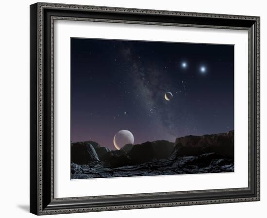 View From An Alien Planet, Artwork-Chris Butler-Framed Photographic Print