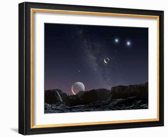 View From An Alien Planet, Artwork-Chris Butler-Framed Photographic Print