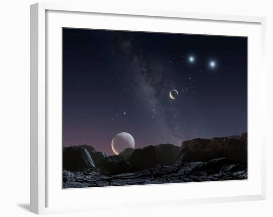 View From An Alien Planet, Artwork-Chris Butler-Framed Photographic Print