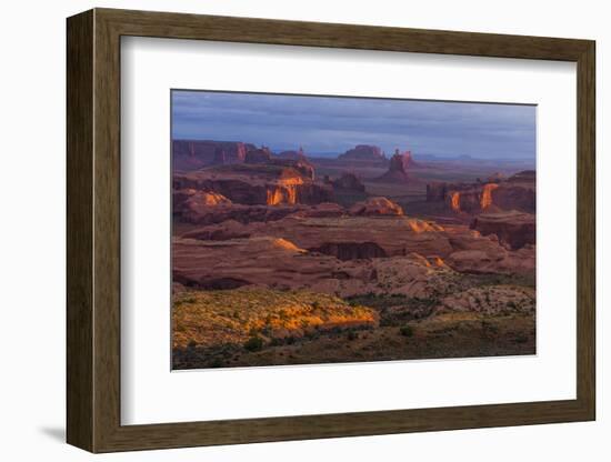 View from Atop Hunt's Mesa in Monument Valley Tribal Park of the Navajo Nation, Arizona and Utah-Jerry Ginsberg-Framed Photographic Print