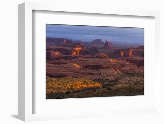 View from Atop Hunt's Mesa in Monument Valley Tribal Park of the Navajo Nation, Arizona and Utah-Jerry Ginsberg-Framed Photographic Print