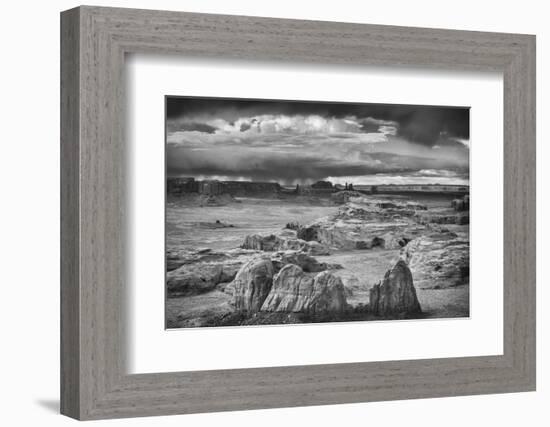 View from Atop Hunt's Mesa in Monument Valley Tribal Park of the Navajo Nation, Az-Jerry Ginsberg-Framed Photographic Print