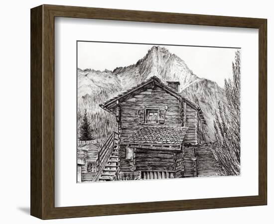 View from B&B Zinal, Switzerland, 2011-Vincent Alexander Booth-Framed Giclee Print