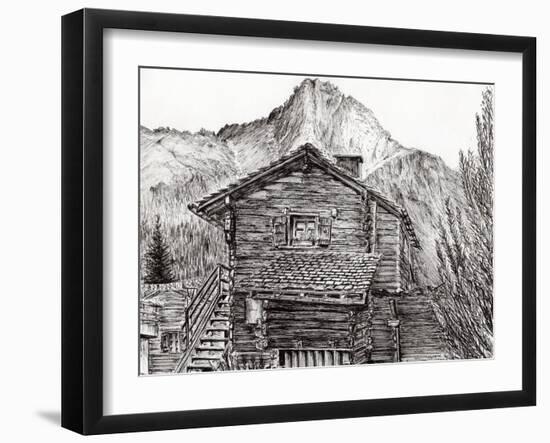 View from B&B Zinal, Switzerland, 2011-Vincent Alexander Booth-Framed Giclee Print