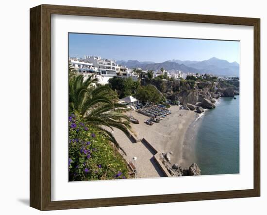 View from Balcon De Europa of Nerja, Andalusia, Spain, Europe-Hans Peter Merten-Framed Photographic Print