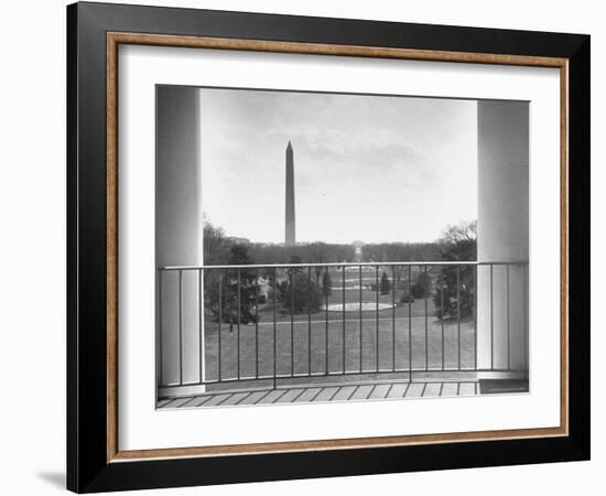 View from Balcony of the White House-Thomas D^ Mcavoy-Framed Photographic Print