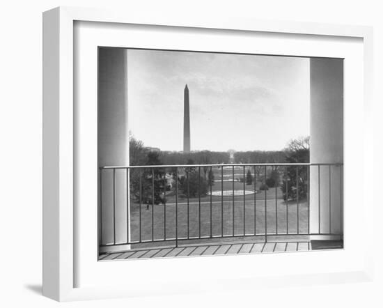 View from Balcony of the White House-Thomas D^ Mcavoy-Framed Photographic Print