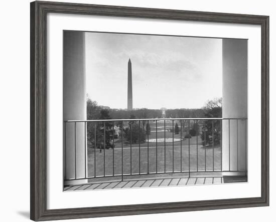 View from Balcony of the White House-Thomas D^ Mcavoy-Framed Photographic Print