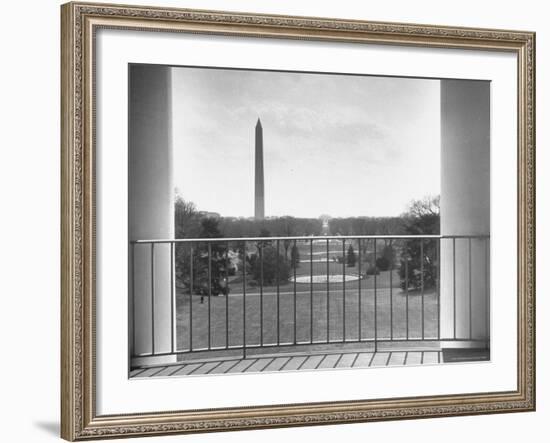 View from Balcony of the White House-Thomas D^ Mcavoy-Framed Photographic Print