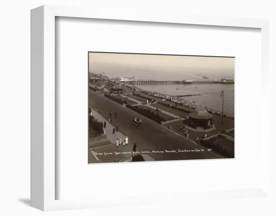 'View from Beaumont Hall Hotel, Marine Parade, Clacton-on-Sea', c1925-Unknown-Framed Photographic Print