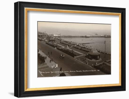 'View from Beaumont Hall Hotel, Marine Parade, Clacton-on-Sea', c1925-Unknown-Framed Photographic Print