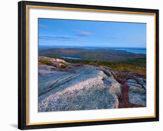 View from Cadillac Mountain, Acadia National Park, Mount Desert Island, Maine, New England, USA-Alan Copson-Framed Photographic Print