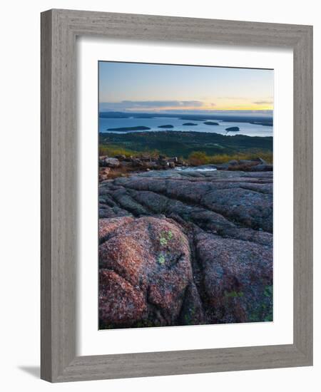 View from Cadillac Mountain, Acadia National Park, Mount Desert Island, Maine, New England, USA-Alan Copson-Framed Photographic Print