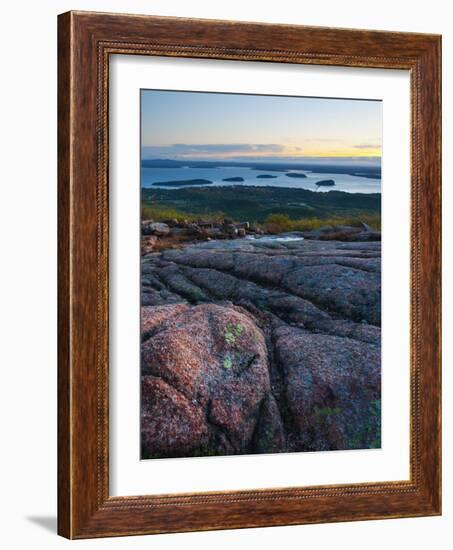 View from Cadillac Mountain, Acadia National Park, Mount Desert Island, Maine, New England, USA-Alan Copson-Framed Photographic Print