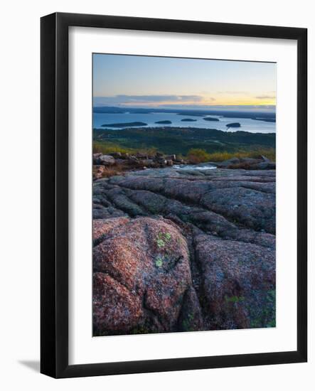 View from Cadillac Mountain, Acadia National Park, Mount Desert Island, Maine, New England, USA-Alan Copson-Framed Photographic Print