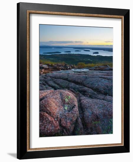 View from Cadillac Mountain, Acadia National Park, Mount Desert Island, Maine, New England, USA-Alan Copson-Framed Photographic Print