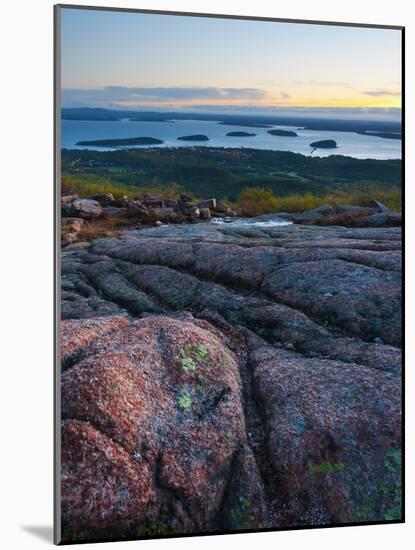 View from Cadillac Mountain, Acadia National Park, Mount Desert Island, Maine, New England, USA-Alan Copson-Mounted Photographic Print