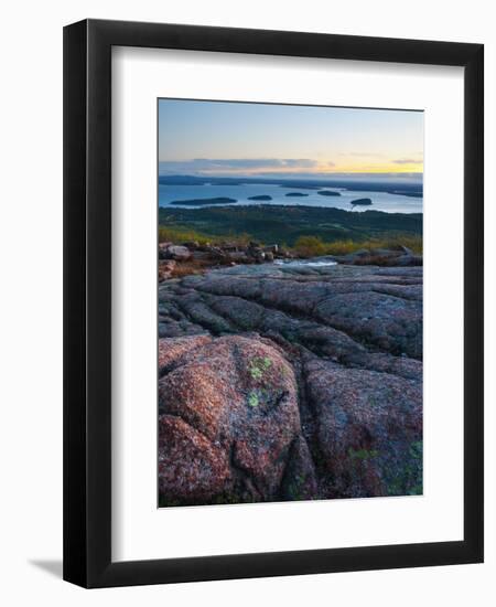 View from Cadillac Mountain, Acadia National Park, Mount Desert Island, Maine, New England, USA-Alan Copson-Framed Photographic Print