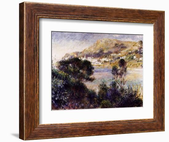 View from Cap Martin of Monte Carlo-Pierre-Auguste Renoir-Framed Giclee Print