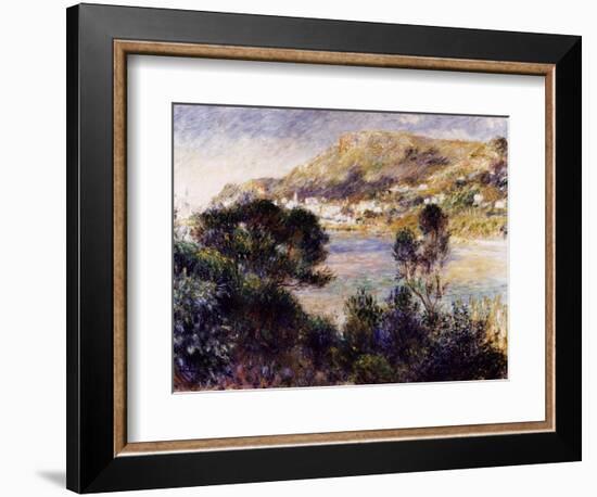 View from Cap Martin of Monte Carlo-Pierre-Auguste Renoir-Framed Giclee Print