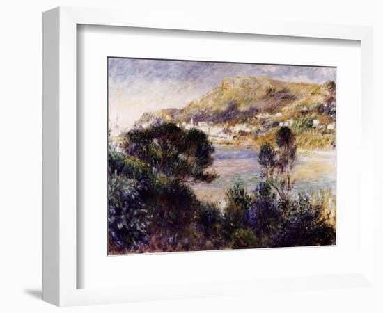 View from Cap Martin of Monte Carlo-Pierre-Auguste Renoir-Framed Giclee Print