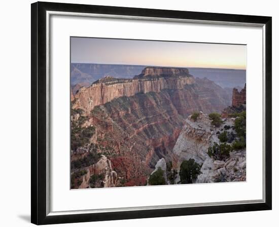 View From Cape Royal at Dusk, North Rim, Grand Canyon National Park, Arizona, USA-James Hager-Framed Photographic Print