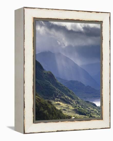View from Carr Brae Towards Head of Loch Duich and Five Sisters of Kintail with Sunlight Bursting T-Lee Frost-Framed Premier Image Canvas
