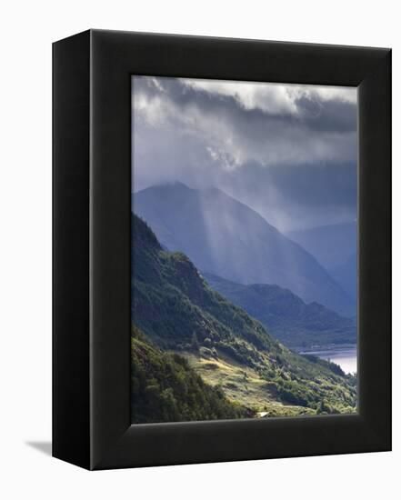 View from Carr Brae Towards Head of Loch Duich and Five Sisters of Kintail with Sunlight Bursting T-Lee Frost-Framed Premier Image Canvas