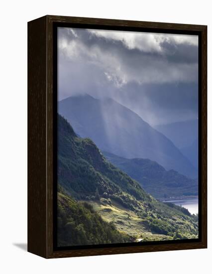 View from Carr Brae Towards Head of Loch Duich and Five Sisters of Kintail with Sunlight Bursting T-Lee Frost-Framed Premier Image Canvas