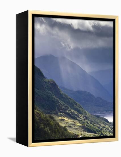 View from Carr Brae Towards Head of Loch Duich and Five Sisters of Kintail with Sunlight Bursting T-Lee Frost-Framed Premier Image Canvas