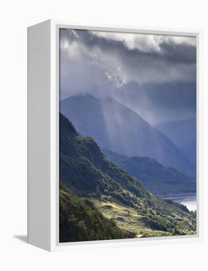 View from Carr Brae Towards Head of Loch Duich and Five Sisters of Kintail with Sunlight Bursting T-Lee Frost-Framed Premier Image Canvas