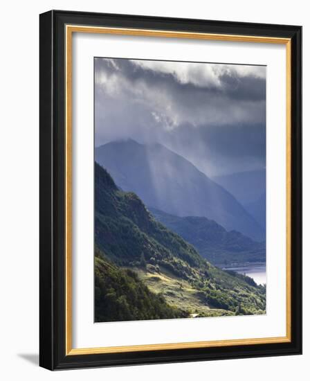 View from Carr Brae Towards Head of Loch Duich and Five Sisters of Kintail with Sunlight Bursting T-Lee Frost-Framed Photographic Print