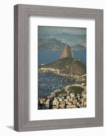 View from Cristo Redentor over Rio De Janeiro, Corcovado, Rio De Janeiro, Brazil, South America-Ben Pipe-Framed Photographic Print