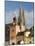 View from Danube River and Steinerne Bridge, Regensburg, Bavaria, Germany-Walter Bibikow-Mounted Photographic Print