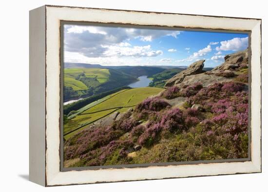 View from Derwent Edge, Peak District National Park, Derbyshire, England, United Kingdom, Europe-Frank Fell-Framed Premier Image Canvas