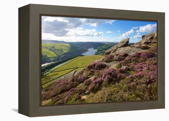 View from Derwent Edge, Peak District National Park, Derbyshire, England, United Kingdom, Europe-Frank Fell-Framed Premier Image Canvas