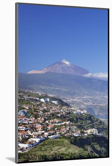 View from El Sauzal to Puerto De La Cruz and Pico Del Teide, Tenerife, Canary Islands, Spain-Markus Lange-Mounted Photographic Print