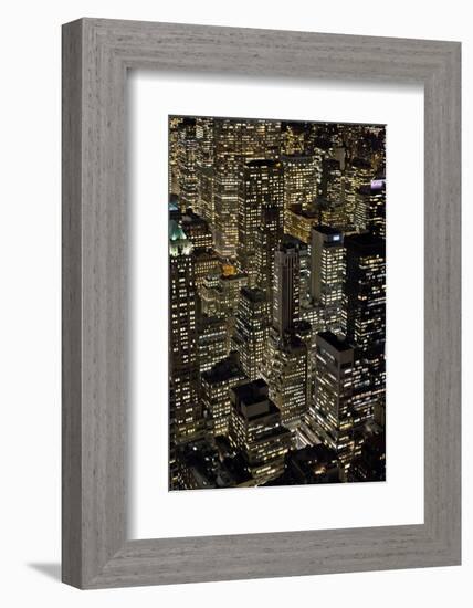 View from Empire State Building at Night-Ben Pipe-Framed Photographic Print