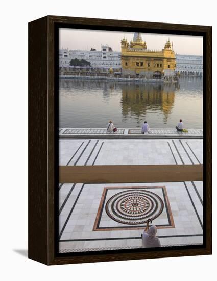 View from Entrance Gate of Holy Pool and Sikh Temple, Golden Temple, Amritsar, Punjab State, India-Eitan Simanor-Framed Premier Image Canvas