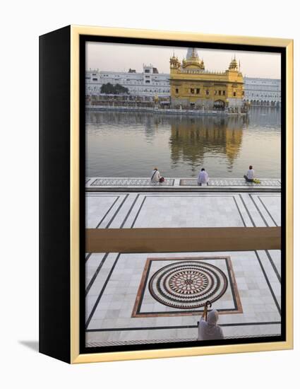 View from Entrance Gate of Holy Pool and Sikh Temple, Golden Temple, Amritsar, Punjab State, India-Eitan Simanor-Framed Premier Image Canvas