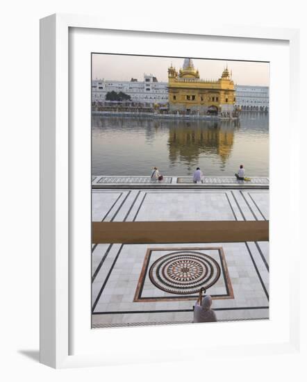 View from Entrance Gate of Holy Pool and Sikh Temple, Golden Temple, Amritsar, Punjab State, India-Eitan Simanor-Framed Photographic Print