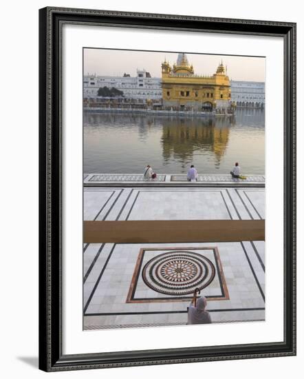 View from Entrance Gate of Holy Pool and Sikh Temple, Golden Temple, Amritsar, Punjab State, India-Eitan Simanor-Framed Photographic Print