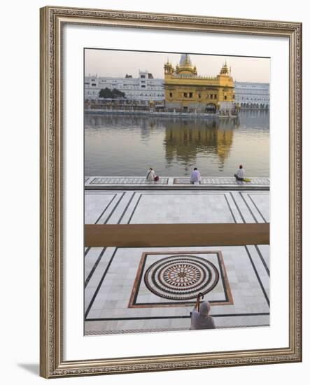 View from Entrance Gate of Holy Pool and Sikh Temple, Golden Temple, Amritsar, Punjab State, India-Eitan Simanor-Framed Photographic Print