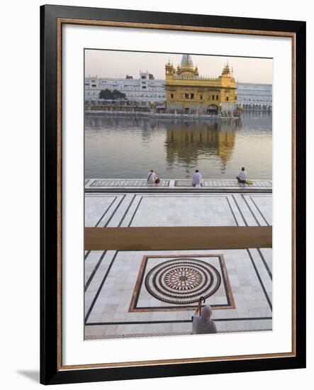 View from Entrance Gate of Holy Pool and Sikh Temple, Golden Temple, Amritsar, Punjab State, India-Eitan Simanor-Framed Photographic Print