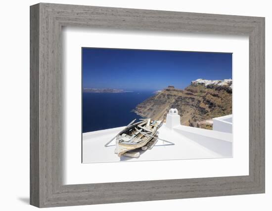 View from Firostefani to Imerovigli-Markus Lange-Framed Photographic Print