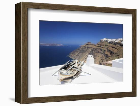 View from Firostefani to Imerovigli-Markus Lange-Framed Photographic Print