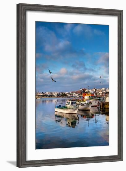 View from Fishing Harbour Towards Old Town, Lagos, Algarve, Portugal-Sabine Lubenow-Framed Photographic Print