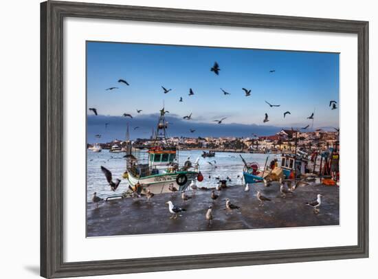 View from Fishing Harbour Towards Old Town, Lagos, Algarve, Portugal-Sabine Lubenow-Framed Photographic Print