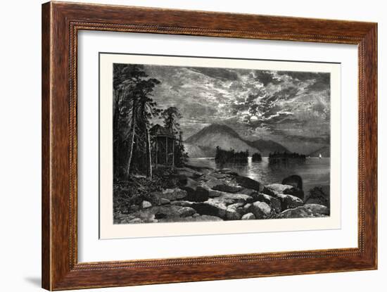 View from Fourteen-Mile Island, Lake George, USA-null-Framed Giclee Print