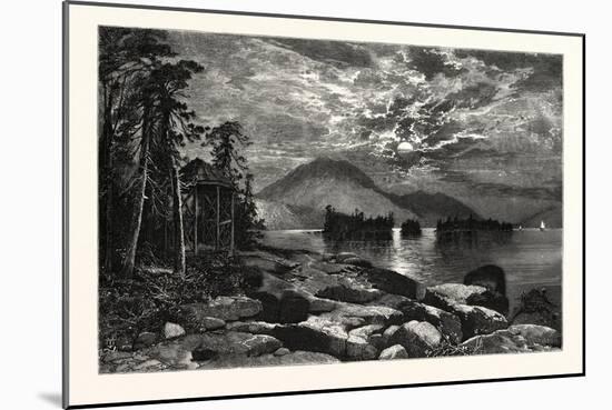View from Fourteen-Mile Island, Lake George, USA-null-Mounted Giclee Print